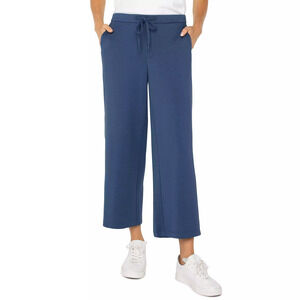 LIVERPOOL PULL-ON WIDE LEG CROP Size xl PRUSSIAN BLUE. New, never worn.